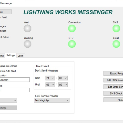 lightning works messenger