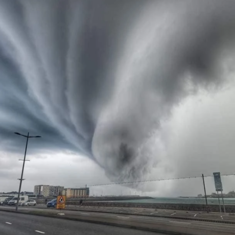 Spectacular Skies and Heavy Rain for King’s Visit to Jersey